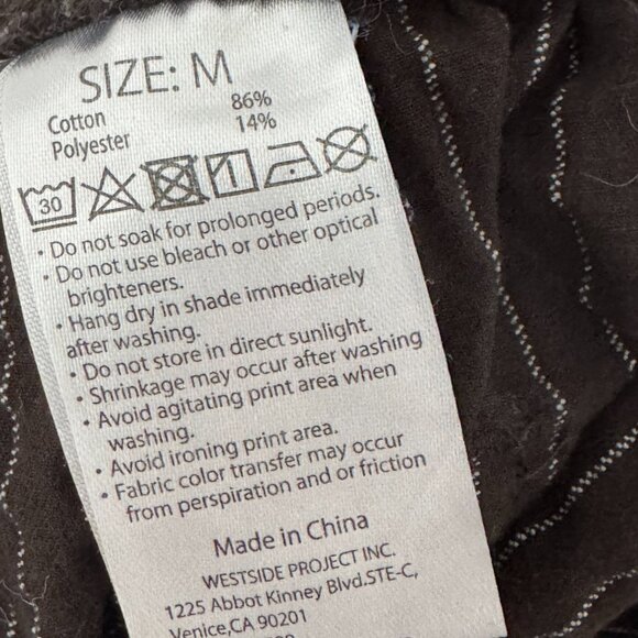 Cookman Chef Pants - Pin Stripe: Black, UNISEX size M - Picture 5 of 6